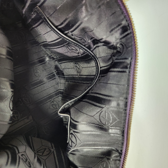 Francisco biasia purple cow leather satchel studded euc - Picture 8 of 10